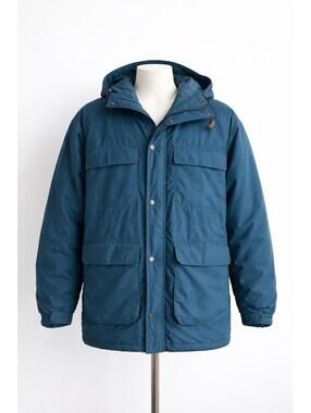 Vintage L.L.Bean Baxter State Parka XL USA Made Thinsulate Hooded Blue Jacket